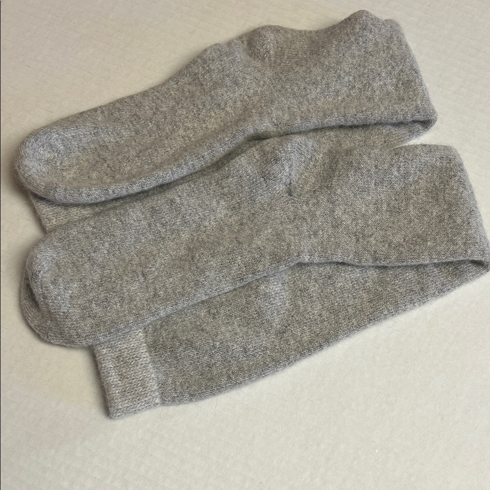 Gray Wool Women’s  Knee High Socks